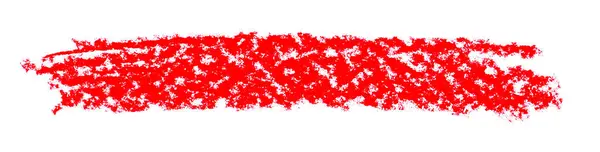Red Painted Brush Chalk Stroke Banner — Stock Photo, Image