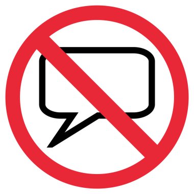 Yasak diyorum - Kırmızı Yasak işareti