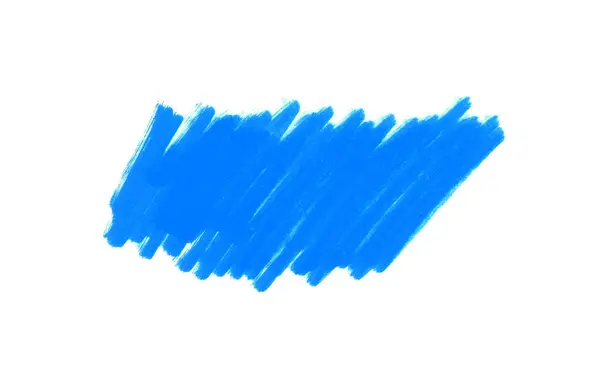 Blue Pencil Scribble White Background Stock Image