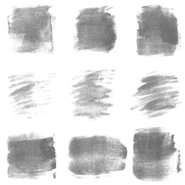 Set Painted Watercolor Textures Grey Color — Stock Photo, Image
