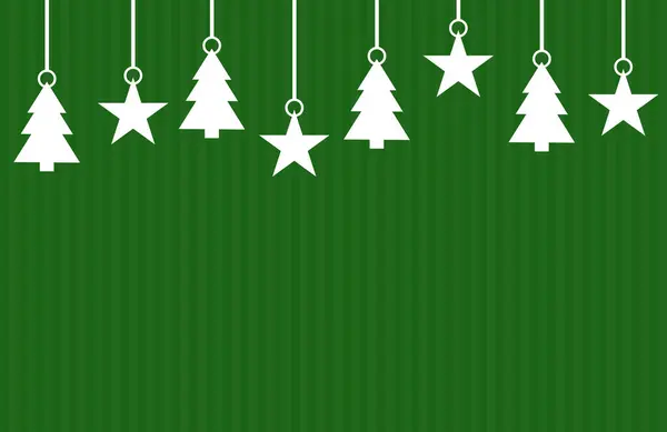 Christmas Banner Templateswith Green Stripes Stock Photo