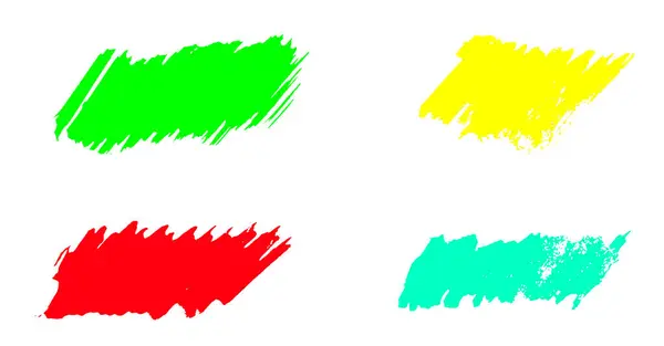 Schmutzige Bleistifttextur Kollektion Mit Farben Stockbild