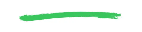 Довга Ручна Крейдова Смуга Зеленим Кольором Підкреслення Ліцензійні Стокові Фото
