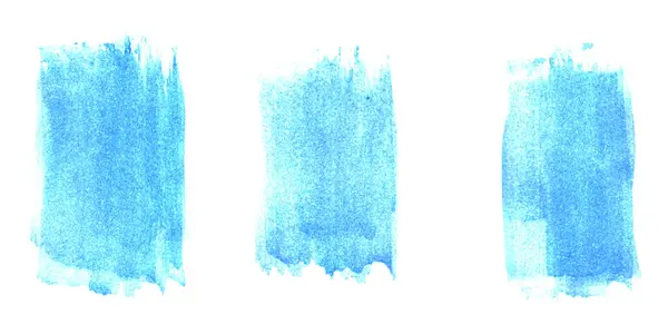Piszkos Akvarell Festés Textúrák Kék Színű Stock Fotó