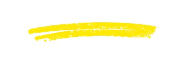 Sketch of dirty hand drawn double stripe with yellow color clipart