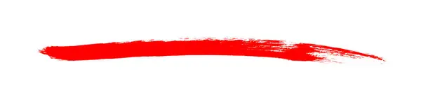 Banner Pincelada Color Rojo Sobre Fondo Blanco Imagen De Stock