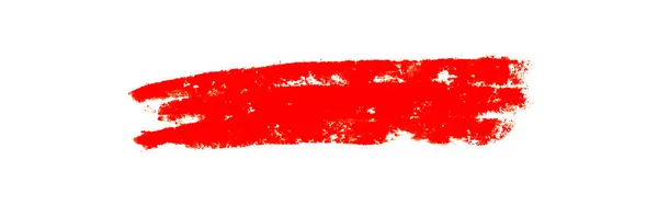 stock image Red dirty  pencil scribble on white background