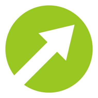 Basit Ok Düğmesi Yeşil Beyaz görünürName