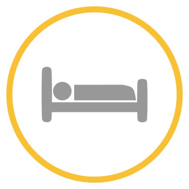 Sarı çemberdeki gri simge: