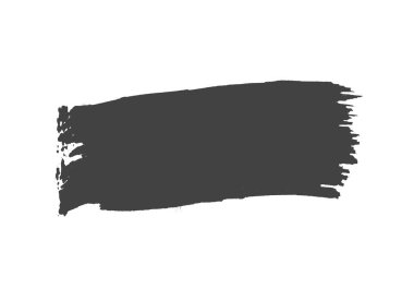 Elle çizilmiş siyah renk fırça darbesi