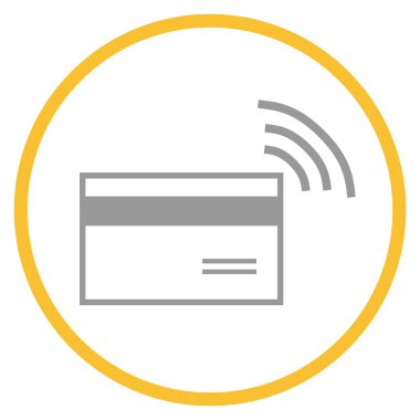 Sarı çemberdeki gri simge: Kredi Kartı