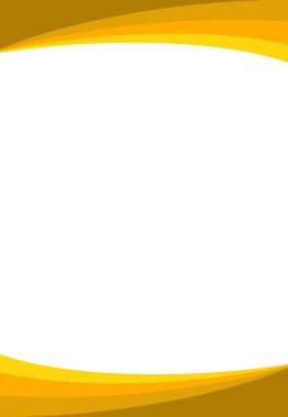 İş kağıt şablonu - Eğrili ve kopyalama alanı olan modern kahverengi turuncu çizgiler