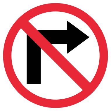 Doğru değil - Oklu yasak işaret
