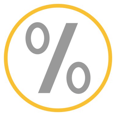 Sarı çemberdeki gri simge: İndirim