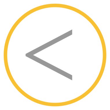 Sarı çemberdeki gri simge: Geri çekilin