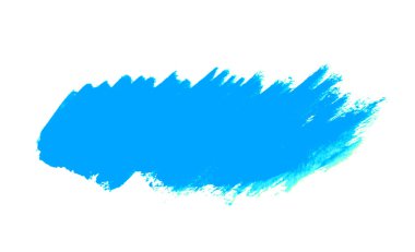 Açık mavi renkli el fırçası darbesi