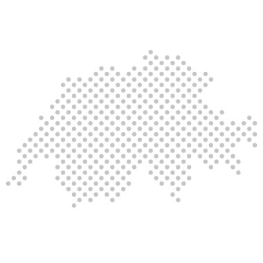 İsviçre: Gri noktalı basit harita