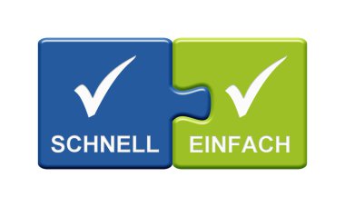 Bulmaca Düğmesi Almanca Hızlı ve Basit Göster