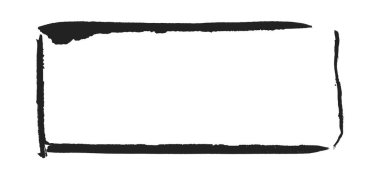 Elle boyanmış çerçeve, siyah renkli.