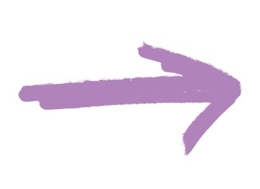 Sağ tarafı gösteren el boyası pembe ok.