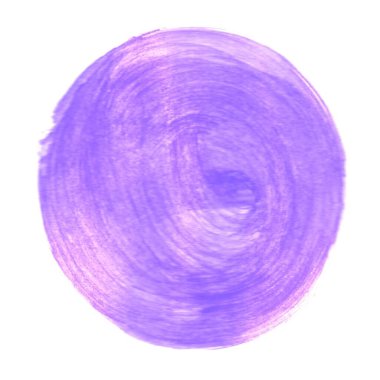 Mor boya fırçası çemberi veya düğme şablonu çizimi