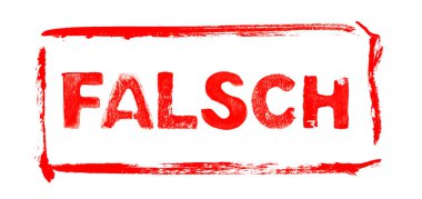 Kırmızı Şablon Almanca 'da Yanlış Yazıyor