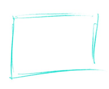 Kalemle yapılmış kirli turkuaz grunge çerçeve