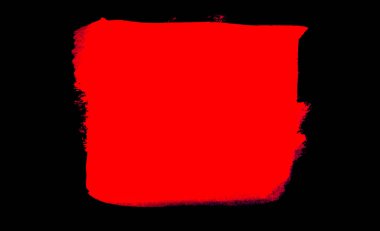 Siyah üzerine kırmızı renkli fırça pankartı şablonu