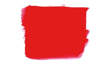 Kırmızı renkte fırçalama şablonu