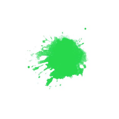 Kopyalama alanı ile yeşil rengin yaratıcı sıçraması