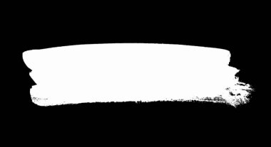 Telif alanı ile siyah üzerine fırça darbesi