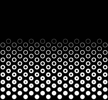 Siyah üzerine beyaz noktalı Gradyan Sancak arkaplanı