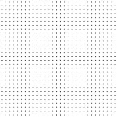 Raster ızgarası ve pürüzsüz küçük haçlar.