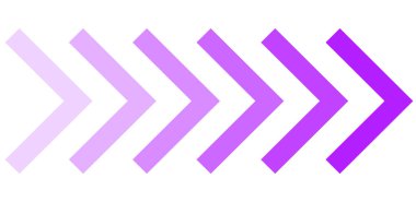 Gradyan ok pankartı mor