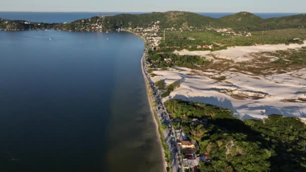 Lagoa Conceicao Florianópolis Brasil Imagem Aérea — Vídeo de Stock