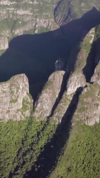 Sebold Soldiers Alfredo Wagner Santa Catarina Brazil Aerial Image Soldados — стоковое видео