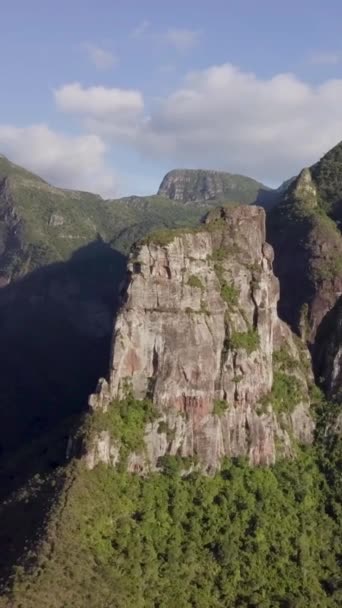 Sebold Soldiers Alfredo Wagner Santa Catarina Brazil Aerial Image Soldados — Stok video