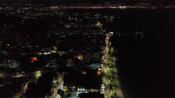 Флорианополис Санта Катарине Мост Херсилио Лаз Воздушное Изображение — стоковое видео