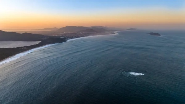 Ангара Пляж Армакао Вид Воздуха Санта Катарина — стоковое фото