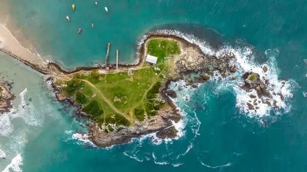 Florianopolis, Armacao plajı, hava manzarası. Santa Catarina, SC