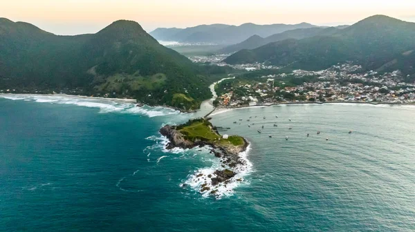 Florianópolis Praia Armao Vista Aérea Santa Catarina — Fotografia de Stock