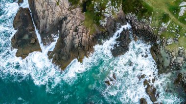 Florianopolis, Armacao plajı, hava manzarası. Santa Catarina, SC