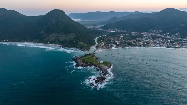 Florianopolis Armacao Παραλία Εναέρια Θέα Santa Catarina — Φωτογραφία Αρχείου