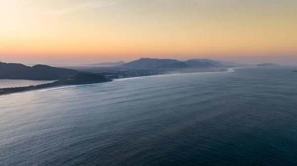 フロリアノポリス アルマカオビーチ 空中ビュー サンタ カタリーナ — ストック写真