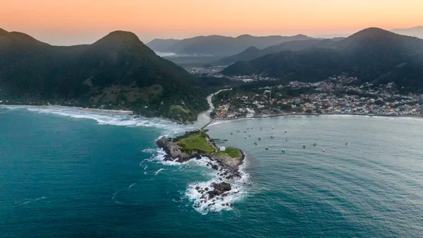 Florianopolis Armacao Παραλία Εναέρια Θέα Santa Catarina — Φωτογραφία Αρχείου