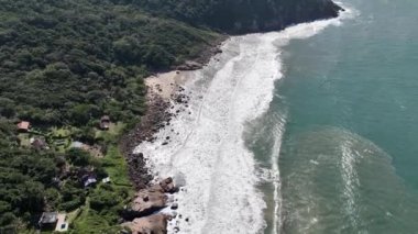 Saquinho Sahili, Florianopolis. Hava Görünümü SC.