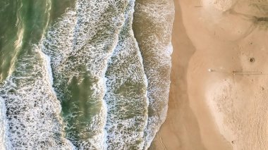 Santinho Beach in Florianopolis. Aerial view from drone. Brazil clipart