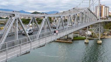Florianopolis şehri, Hercilio Luz Köprüsü. Brezilya