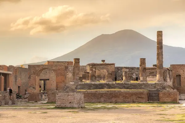 Famoso Sitio Antiguo Pompeya Cerca Nápoles Fue Completamente Destruida Por Fotos De Stock