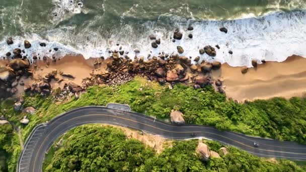 카타리나의 발네리오 캄보디아 Taquaras 해변과 Laranjeiras 풍경의 브라질의 — 비디오